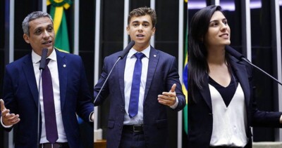 Gustavo Gayer promove seminário com Nikolas Ferreira e Chris Tonietto em Brasília (Foto: divulgação/Câmara dos Deputados)