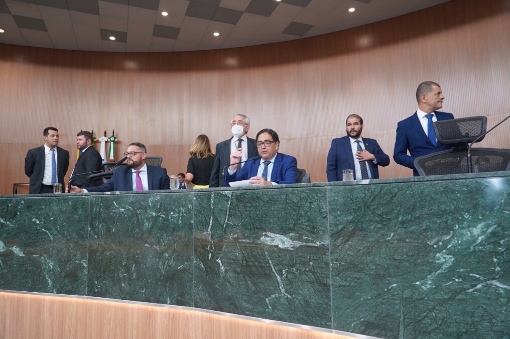 Mesa Diretora da Alego ( Foto: Maykon Cardoso – Divulgação)