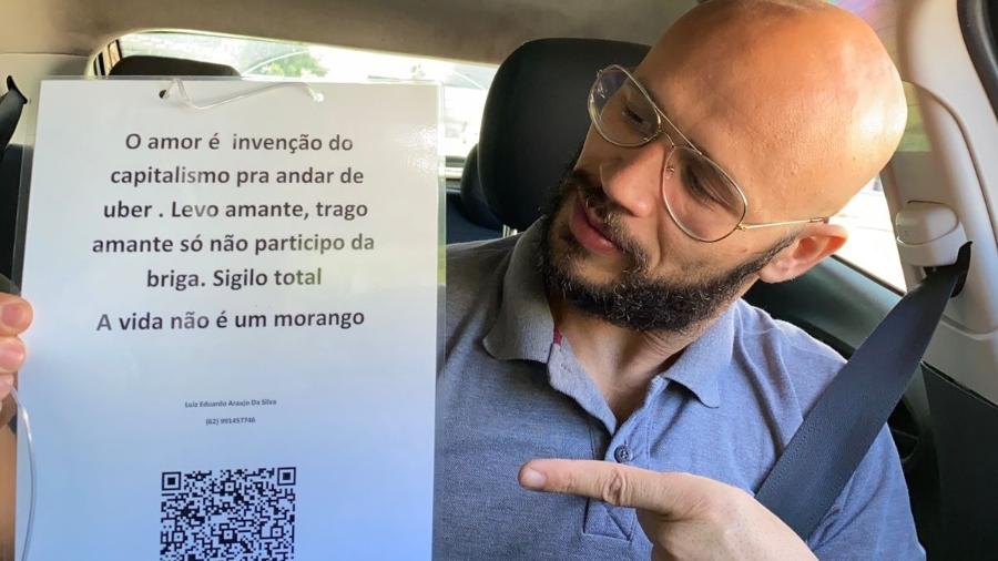 "Levo amante, trago amante. Sigilo total", garante Luiz Eduardo Motorista de aplicativo abre serviço para amantes em Goiânia