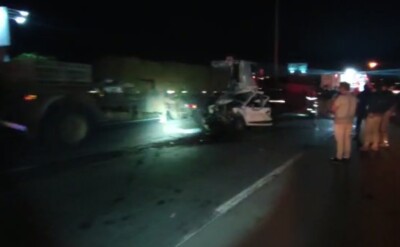 caminhoneiro ficou sem freios e não teve como evitar o acidente Caminhão sem freio atinge quatro carros e provoca bloqueio da BR-153