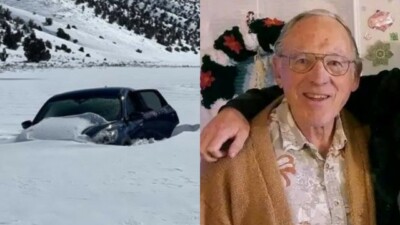 Americano abaixava o vidro do carro para comer neve Idoso fica preso em carro soterrado em nevasca e sobrevive uma semana à base de doces