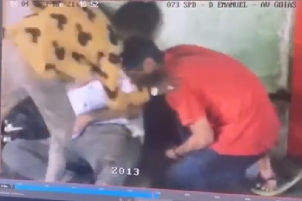 Polícia prende casal que roubou a mochila de homem que bebia em praça de Anápolis; crime foi gravado