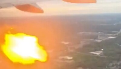 Motor de avião é atingido por gansos e pega fogo, nos EUA; vídeo Aeronave da American Airlines tinha 173 pessoas a bordo