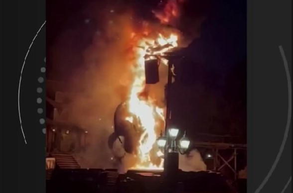 Dragão de 10 metros pega fogo durante show em parque da Disney na  Califórnia; VÍDEO, Mundo