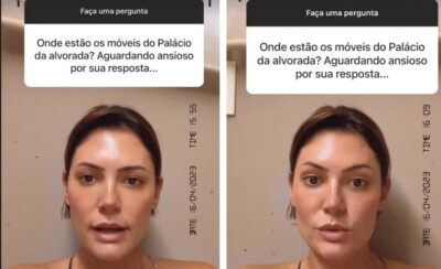 Ex-primeira dama não cita Lula e Janja, mas ironiza novos residentes e sugere CPI Michelle Bolsonaro diz que móveis da Alvorada eram seus