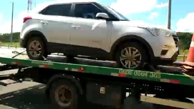 Carro com quase 70 mil em débitos é apreendido em Cachoeira Alta