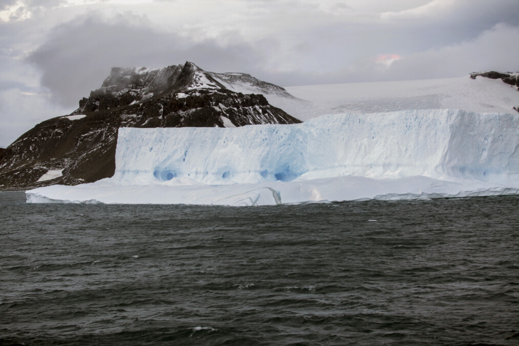 Imagem de geleira na Antártica (Foto: Agência Brasil)