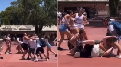 Disputa por foto leva duas famílias a pancadaria na Disney; vídeo Dois envolvidos na briga foram expulsos do parque