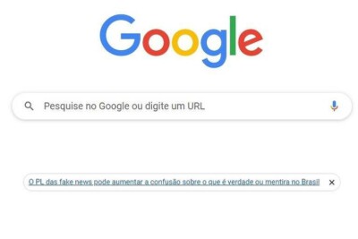 Ministério Público cobra Google após ofensiva contra PL das Fake News Procurador quer informações sobre direcionamento em buscas ao projeto