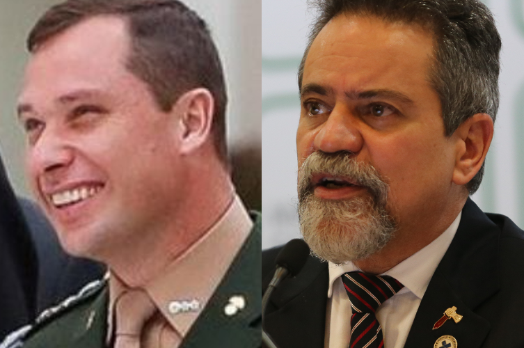 Mauro Cid e Élcio Franco (Fotos: Agência Brasil)