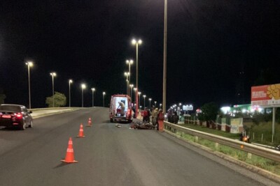 Acidente na BR-070 tira a vida de motociclista em Águas Lindas