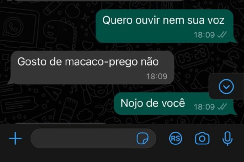Polícia prende em Aragoiânia mulher enviou mensagens racistas à família do ex