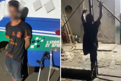 Homem que não possui parte de uma perna foi preso por furtos em Goiânia e Aparecida