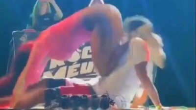 Homem tem braço deslocado após levar 'surra de bunda' em show no Pará; vídeo Dançarina causou polêmica ao debochar do incidente