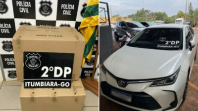 Casal de Minas Gerais é preso suspeito de encomendar peças de roupas e não pagar, em Itumbiara