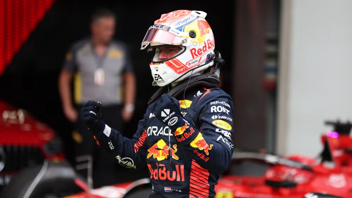 Verstappen comemora pole na Áustria