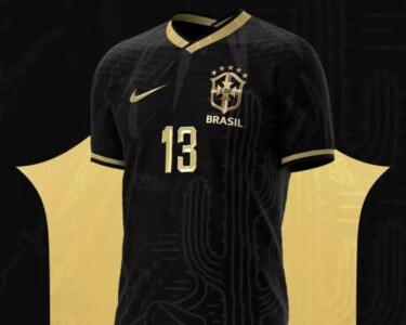 Uniforme preto da seleção brasileira