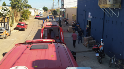 Pintor é sofrer choque elétrico em telhado de empresa em Anápolis