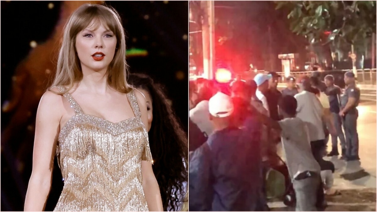 Sob aplausos, polícia prende cambistas de fila de show de Taylor Swift Celso Russomano, Direito do Consumidor, também esteve no local
