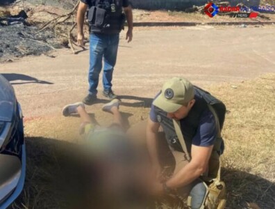 Prisão de homem que agrediu mulher e enteada (Foto: PC - Divulgação)