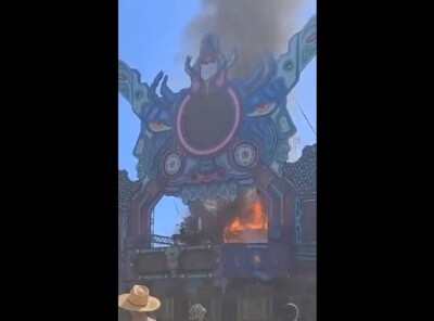 Incêndio atinge palco do festival Hipnótica, em Goiânia; vídeo Chamas foram controladas momentos depois segundo internautas