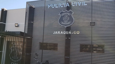 Fachada de Delegacia Polícia Civil de Jaraguá (Foto: Divulgação/Polícia Civil)