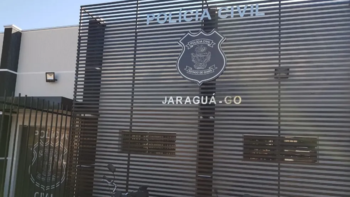 Fachada de Delegacia Polícia Civil de Jaraguá (Foto: Divulgação/Polícia Civil)