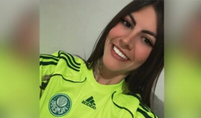 Torcedora palmeirense Gabriela Anell