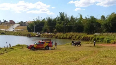 Bombeiros socorrem vítima de afogamento em represa de Goiânia