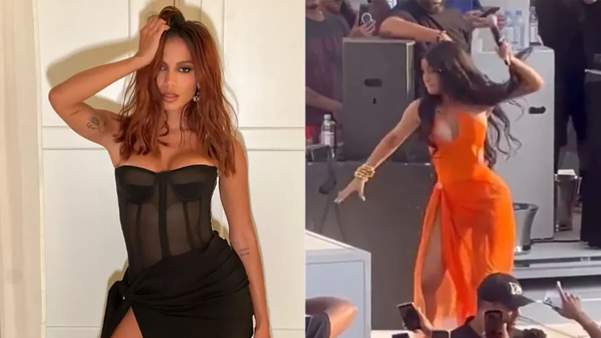 Anitta defende Cardi B por jogar microfone em fã após ser atingida por um copo de bebida