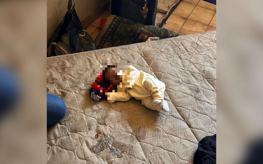 Bebê com sinais de desnutrição é encontrado sozinho em ponto de venda de drogas, em Novo Gama