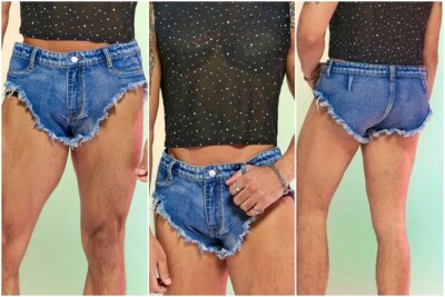 Varejista gera discussão com short jeans curto masculino