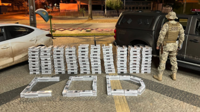 PM de Goiás apreende 4 mil maços de cigarro contrabandeados do Paraguai