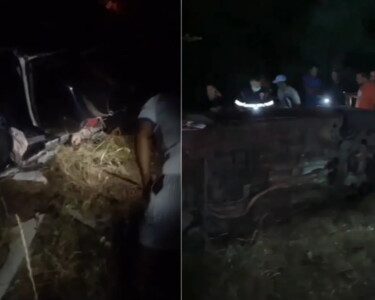 Colisão ocorreu na região da cidade de Serrinha. Veículo que bateu no caminhão transportava pacientes da Secretaria de Saúde da prefeitura de Valente.