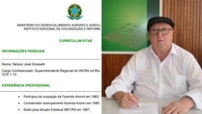 Nomeado por Lula, superintendente do Incra cita ocupação do MST como experiência profissional em currículo