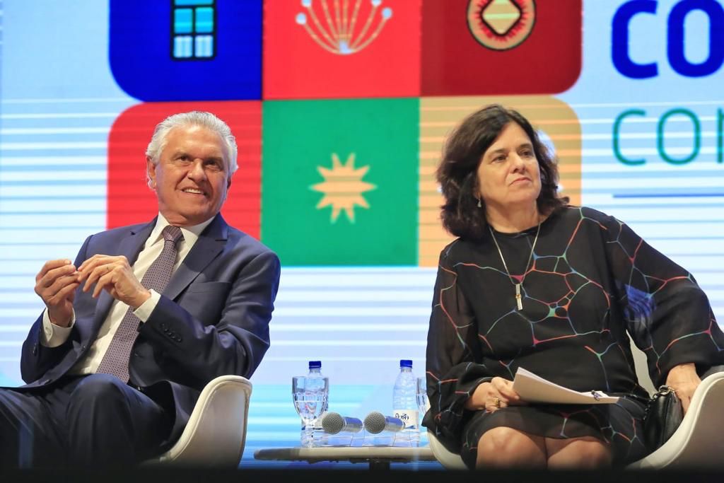Caiado e Nísia: elogios rasgados