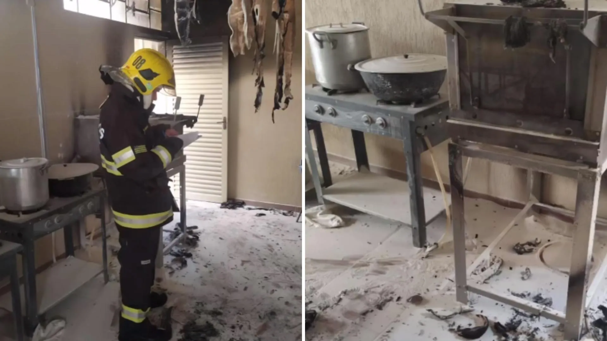 Luziânia: bombeiro de folga ajuda a combater incêndio em igreja após vazamento de gás