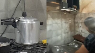 TikToker viraliza ao mostrar momento em que panela de pressão explode; assista ao vídeo Jovem revelou que seu pé foi queimado