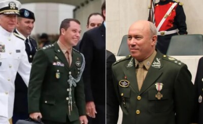 Mauro Cid e o Pai, general Mauro Lourena Cid (Foto: divulgação/Alesp)