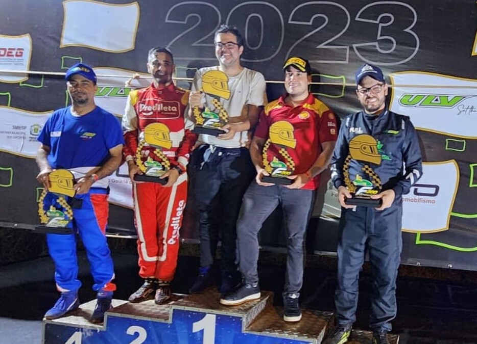 Pódio da 6ª etapa da Fórmula 200