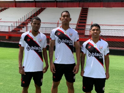 Daniel, Ygor Jacaré e Kedson no Atlético Goianiense