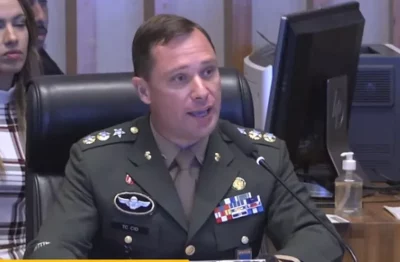 O tenente coronel Mauro Cid — Foto: Reprodução/TV Câmara