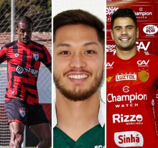 Luiz Felipe, Luis Oyama e Henrique Almeida em seus novos clubes