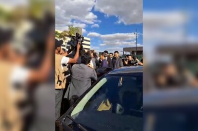 Marina Silva chega à Assembleia Legislativa de Goiás para receber homenagem