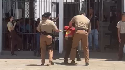 Vídeo mostra sargento agredindo e empurrando aluno em colégio militar de Aparecida