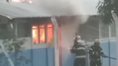 Incêndio destrói parte do Cmei no Conjunto Vera Cruz 6, em Goiânia