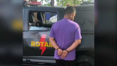 Goiânia: homem é preso por beber em distribuidora, apontar arma para o dono e sair sem pagar