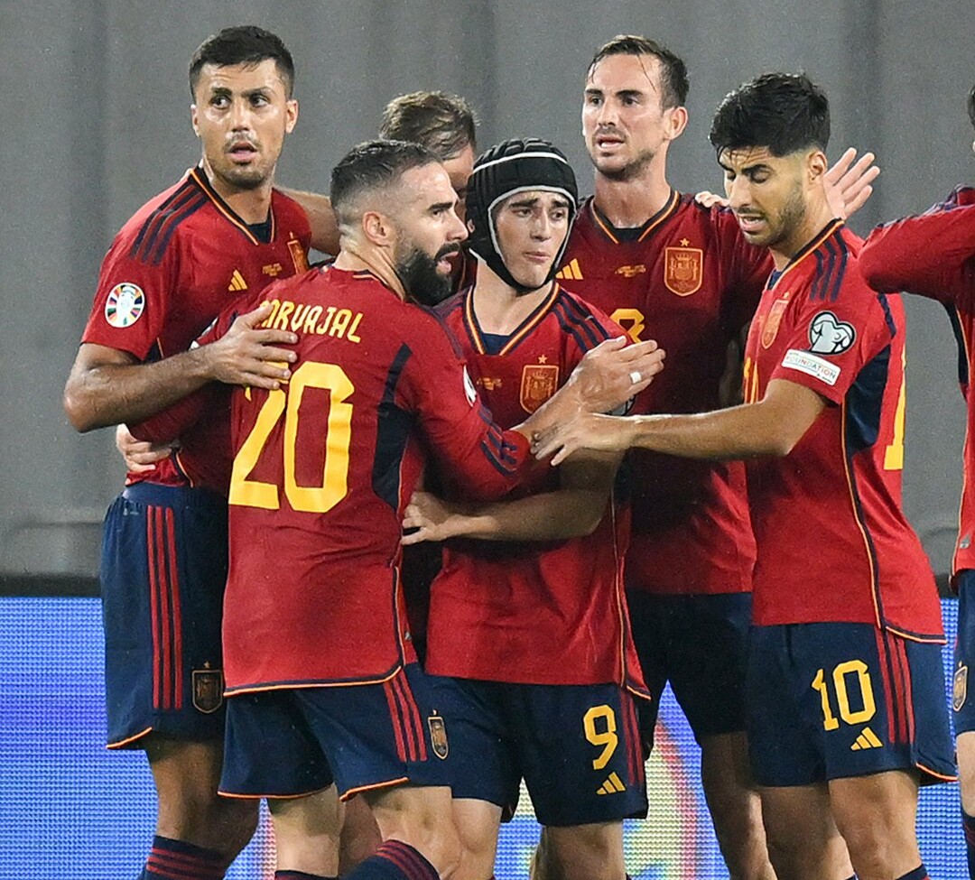 Com hat-trick de Morata, Espanha atropela a Geórgia