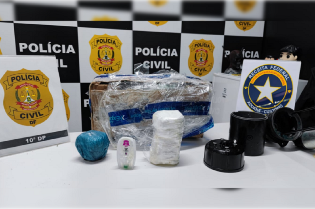 Droga apreendida no Aeroporto de Brasília