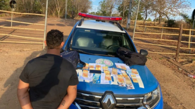 Homem é preso por furtar mochila com R$ 6 mil após encontro em site de relacionamento, em Iporá